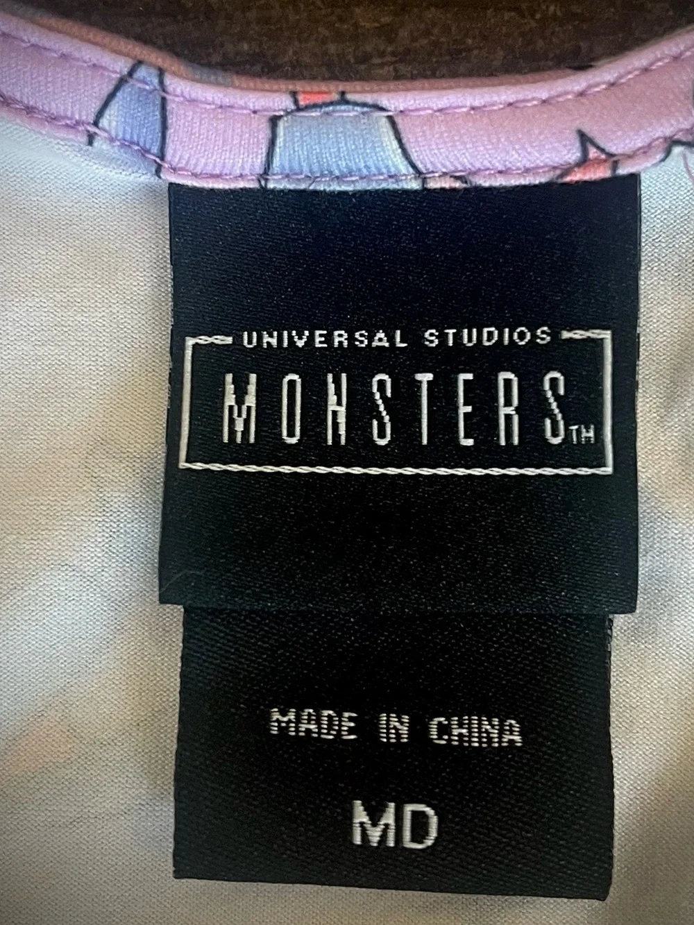 Universal Studios Monsters lavender stretchy lace up peasant dress Hot Topic M - Picture 10 of 10